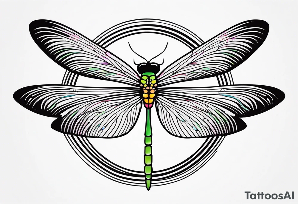 dragonfly simplistic tattoo idea
