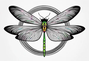 dragonfly simplistic tattoo idea