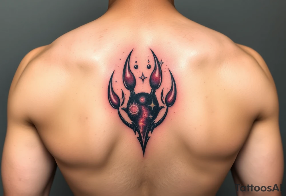 Dog paw nebula tattoo idea