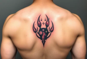 Dog paw nebula tattoo idea