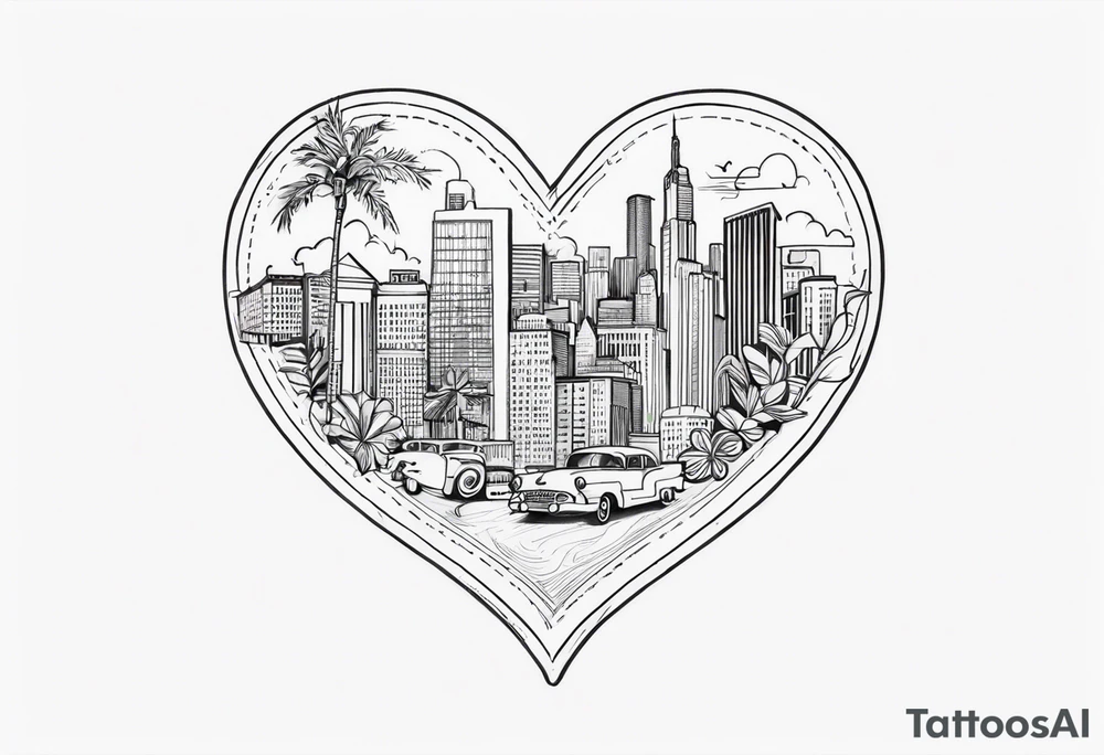 small tattoo
Arizona NYC & Cuba inside a heart tattoo idea