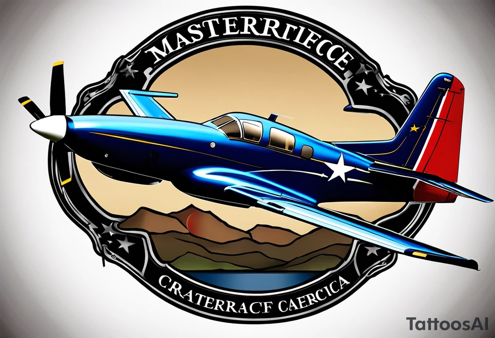 Create a tatoo that incorporates Texas, Arkansas, New Mexico,  Beechcraft A36, semper fidelis , and boating, and dates 05-01-2004, 02-25-2007, 05-19-2012 tattoo idea