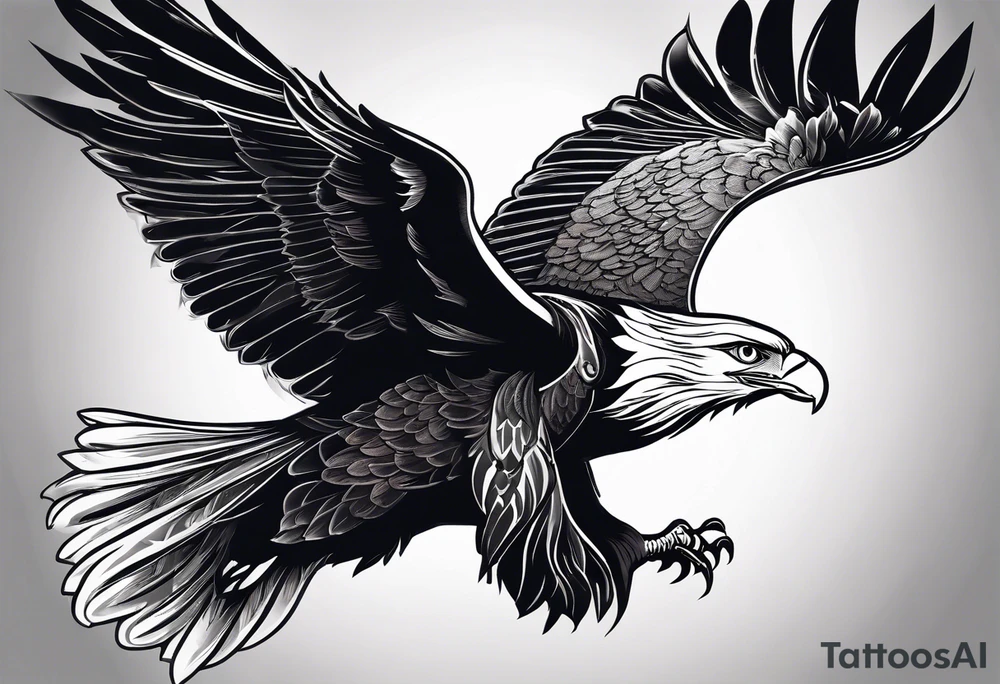 Jesus, the Holy Spirit, God and I as an eagle. All in one. tattoo idea