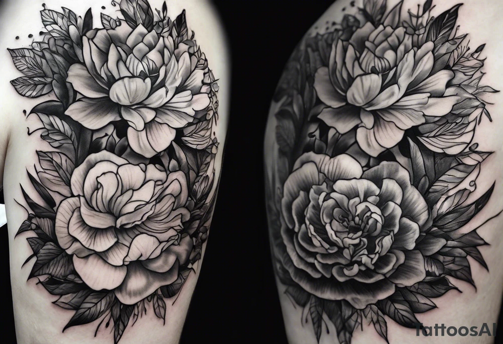 tattoo to represent that I have 3 children (girls). For inspiration I like flowers, the beach. Tattoo is for ribcage down side of body tattoo idea