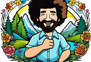 Bob Ross tattoo idea