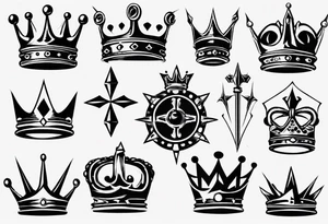 king crown tattoo idea