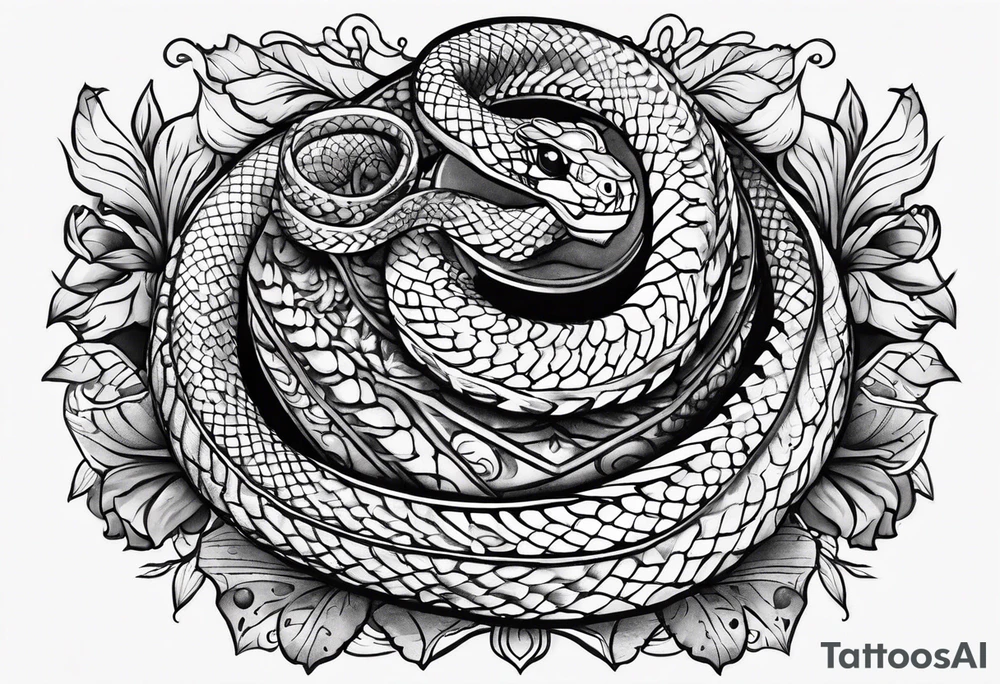 little snake tattoo idea