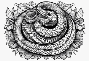 little snake tattoo idea