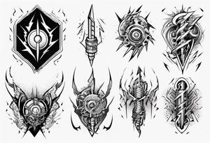 lightning tattoo idea