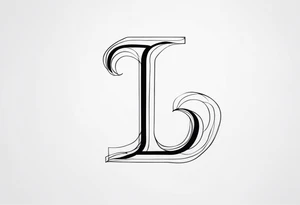 the letter L tattoo idea