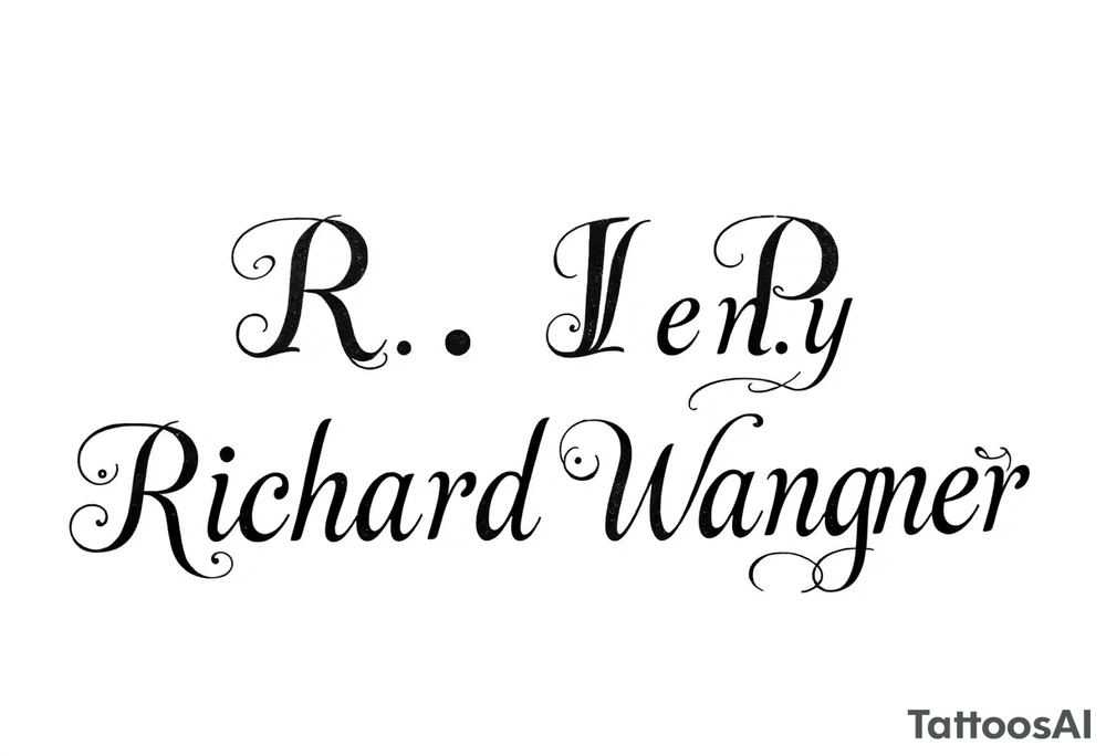 R.I.P. Penny & Richard Wagner tattoo idea