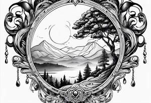 Someone at himself in the mirror tattoo idea