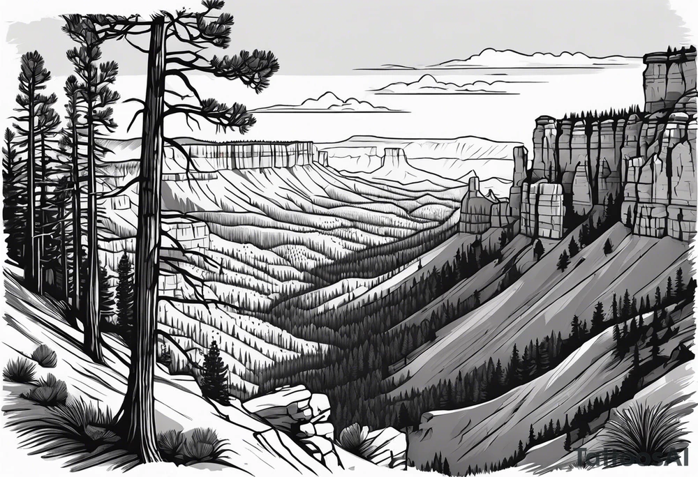 Bryce canyon national park tattoo idea