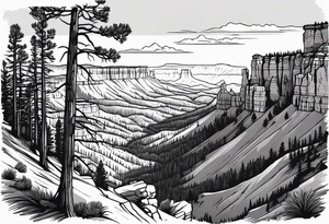 Bryce canyon national park tattoo idea