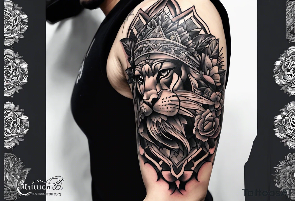 shoulder tattoo focused on family. tattoo idea