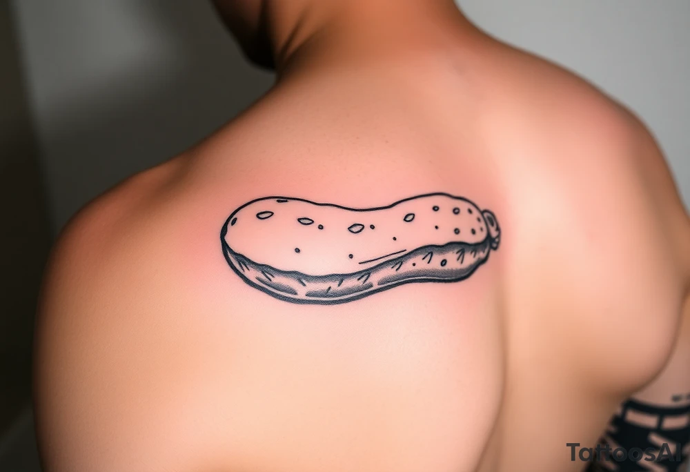 A peanut getting killed tattoo idea