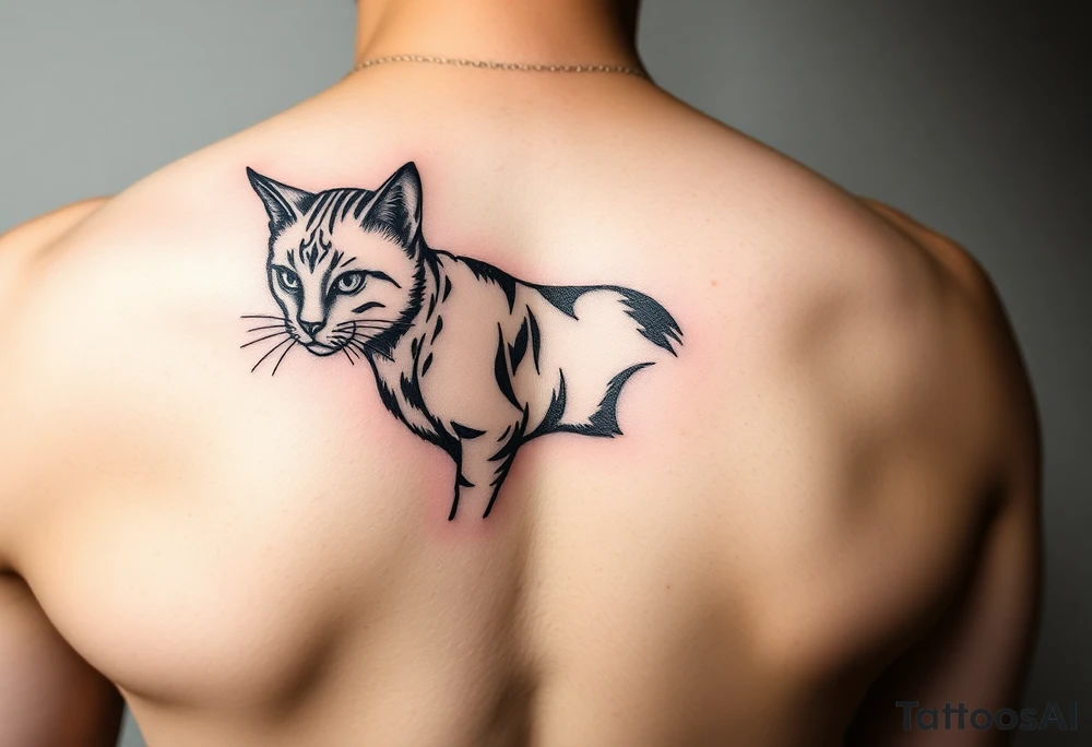 Black Cat tattoo idea