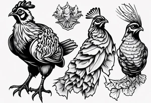 ruffled grouse tattoo idea