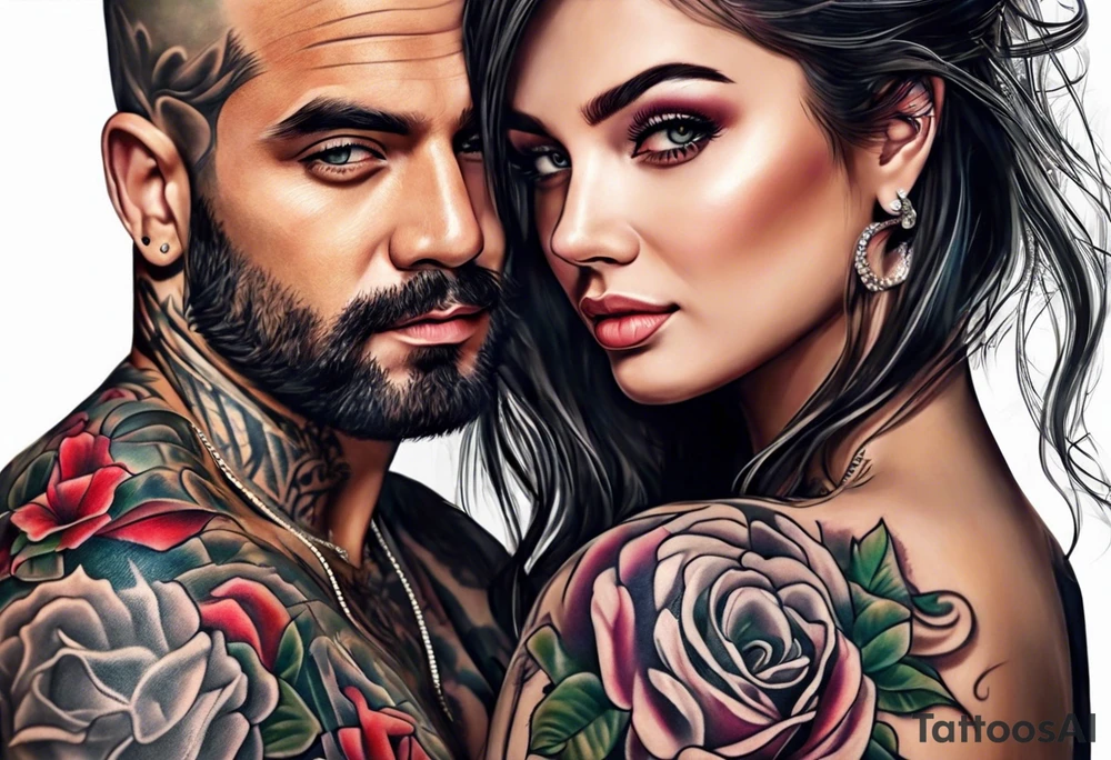 daughter and father tattoo idea