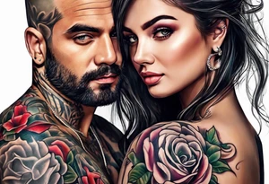 daughter and father tattoo idea