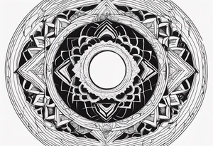 black hole tattoo idea
