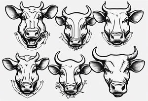 A rat eating a cow tattoo idea
