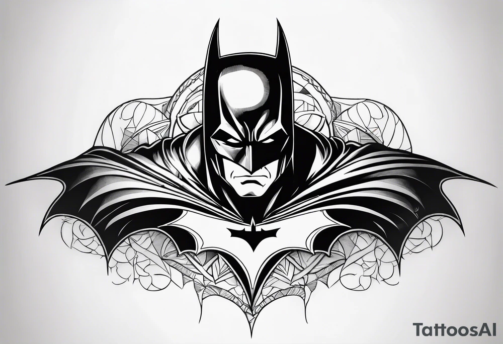 batman metal tattoo idea