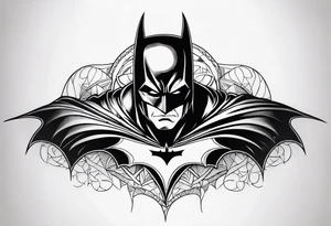batman metal tattoo idea
