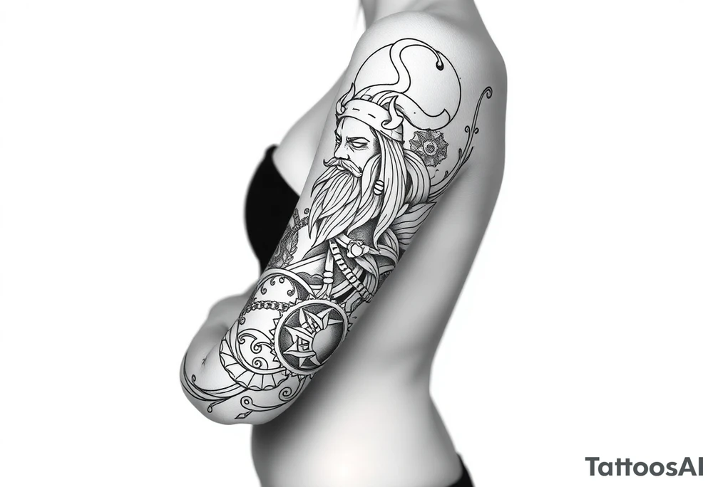 sea ​​gods tattoo idea