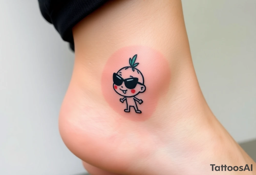 Drippy cartoon character tattoo idea