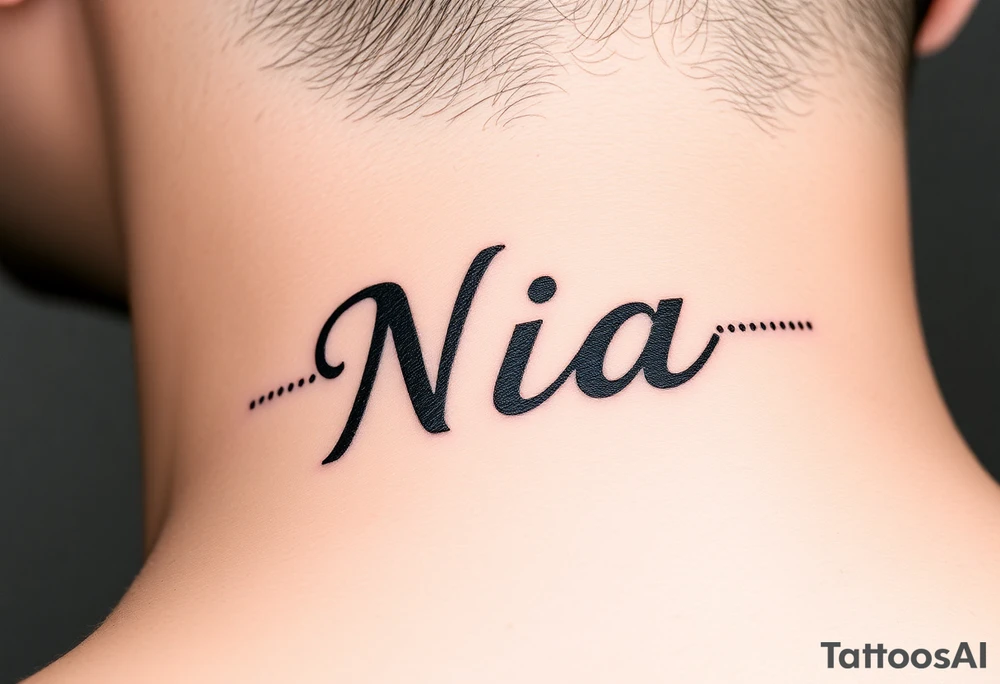 name Nia tattoo idea