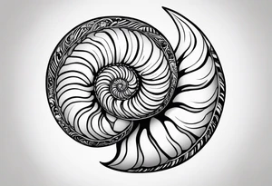 nautilus shell tattoo idea