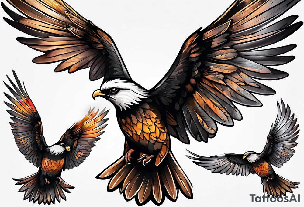 The weight of these wings tattoo idea