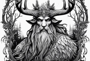 Leshy on a chamois tattoo idea