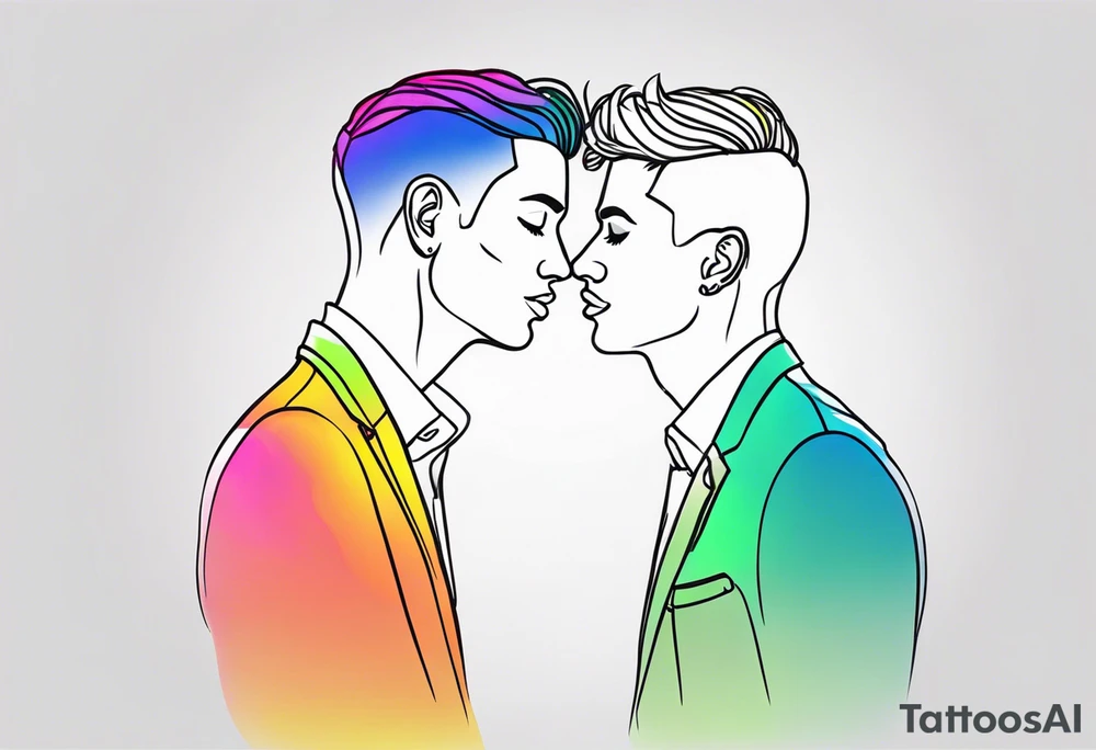 Gay couple tattoo idea