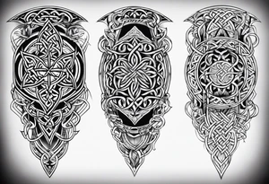 Celtic Viking sleeve tattoo tattoo idea