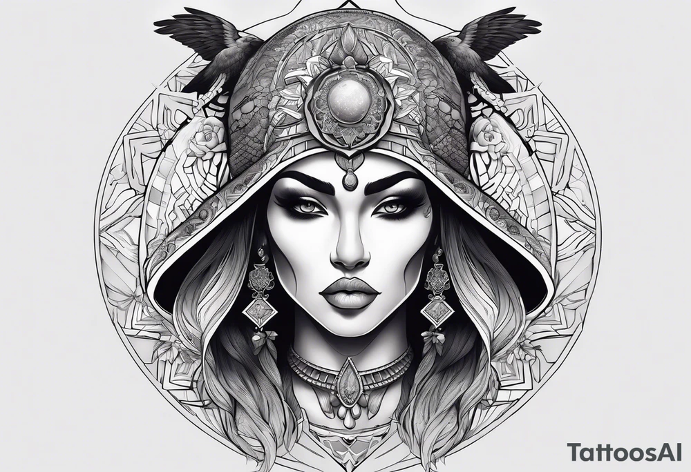 kali ma, alien goddess, valkrye, aries, pirate, divine feminine, zenza resonance, pachamama, lotus azul, blank panther, eagle, skull, 5D, nueva gaya, dna 12 tattoo idea