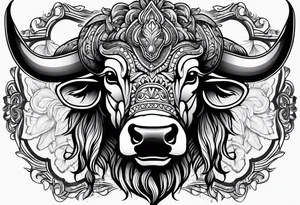 Buffalo Head tattoo idea