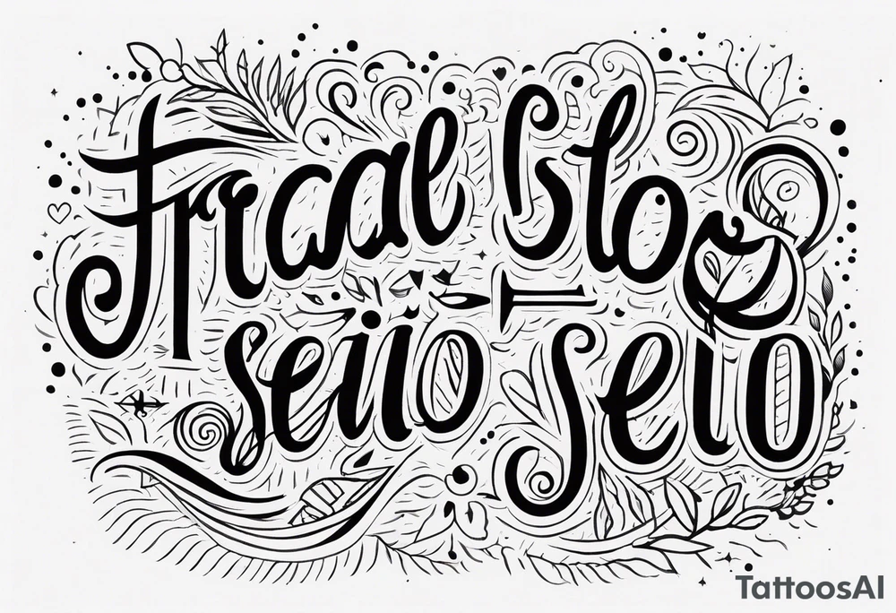 Frase abaixo do seio tattoo idea