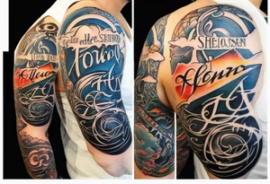 Christian tattoo, Full sleeve tattoo idea