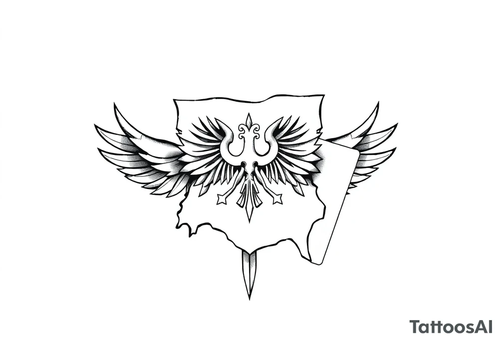 Poland symbol and poker cards Add casino money to it. tattoo idea