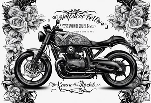 Something broken with the quote “we cannot repeat this cycle” intertwined tattoo idea