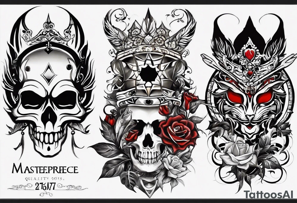 08.15.1966, 07.17.1974, 03.03.1992, 02.11.2008 and 02.02.2006 tattoo idea