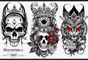 08.15.1966, 07.17.1974, 03.03.1992, 02.11.2008 and 02.02.2006 tattoo idea