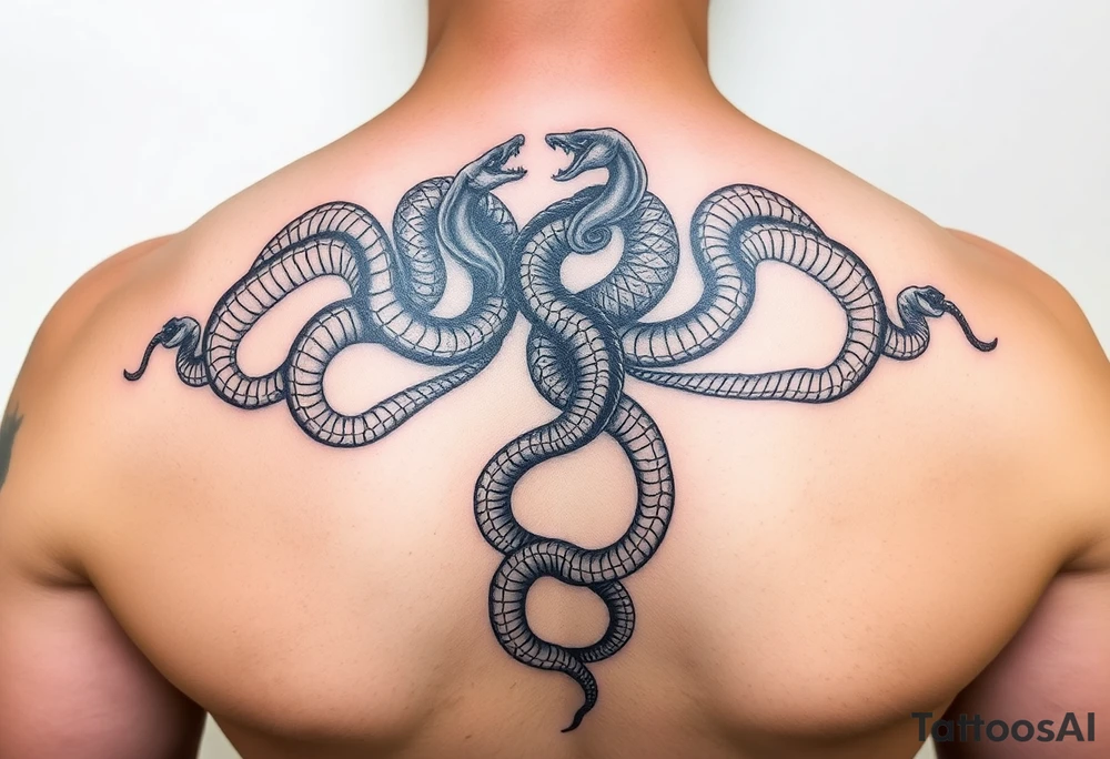 Medusa snakes tattoo idea
