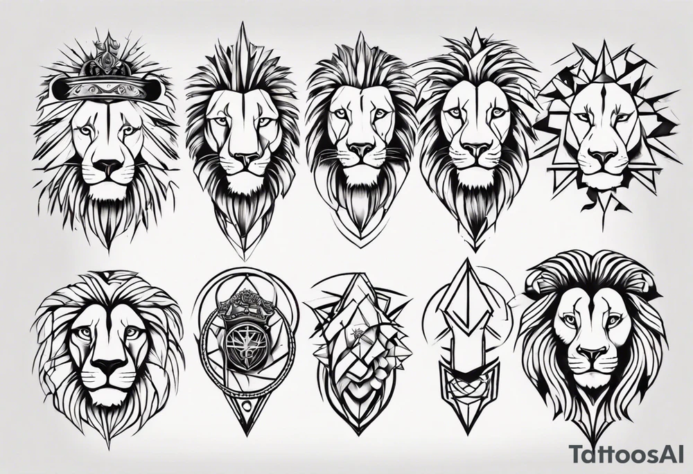 Un lion tattoo idea