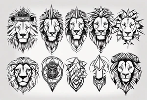 Un lion tattoo idea