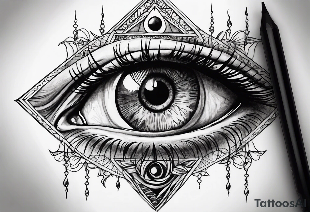 all-seeing eye tattoo idea