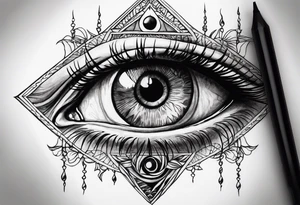 all-seeing eye tattoo idea