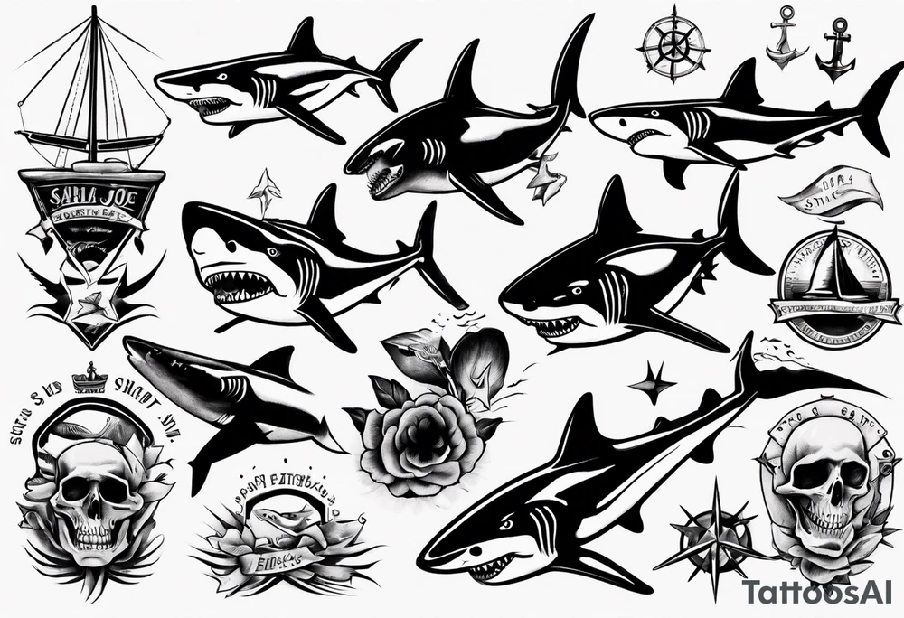 Shark tattoo idea